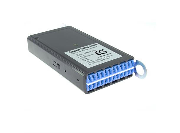 ECS MTPK kassett OS2 2x12 MPO12xLCXD rak MTP Elite male polarity A 2x12-fiber 
